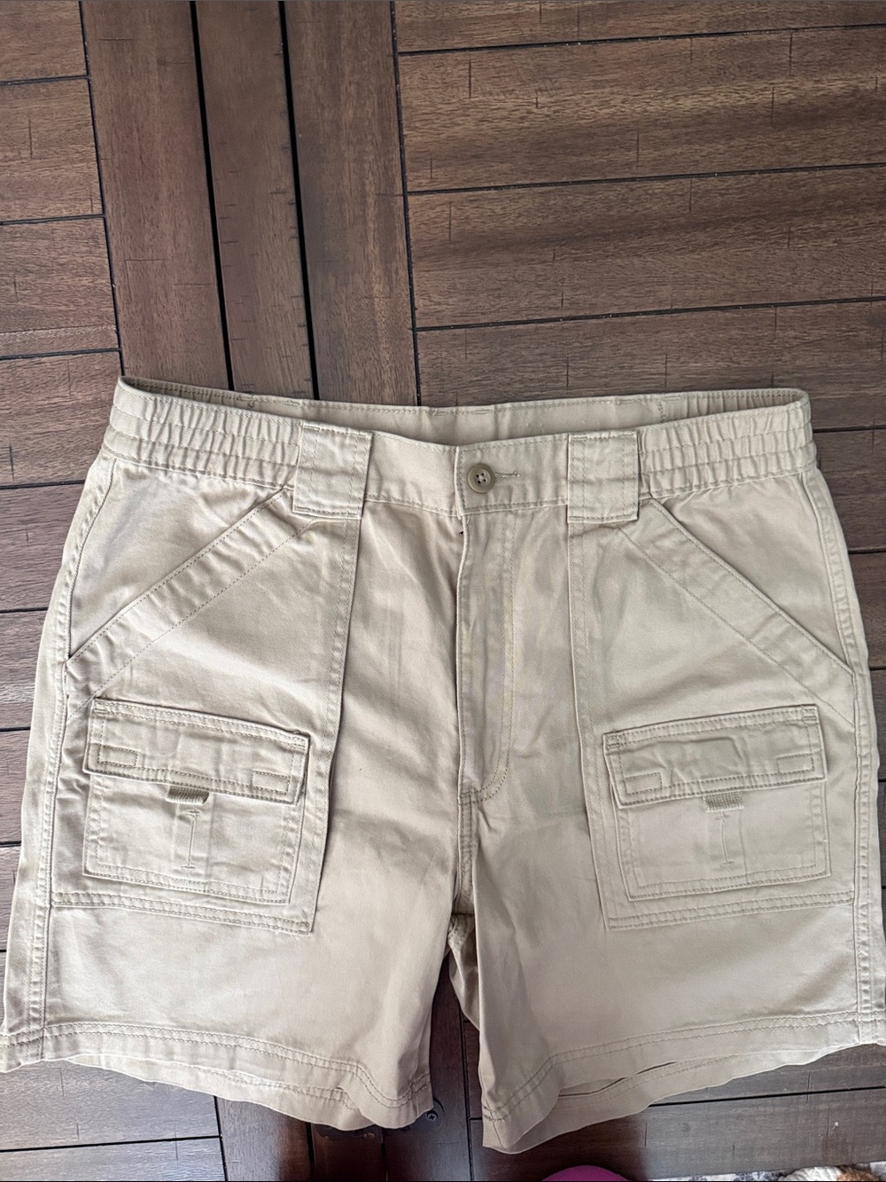 St. John's Bay Beige Cotton Shorts